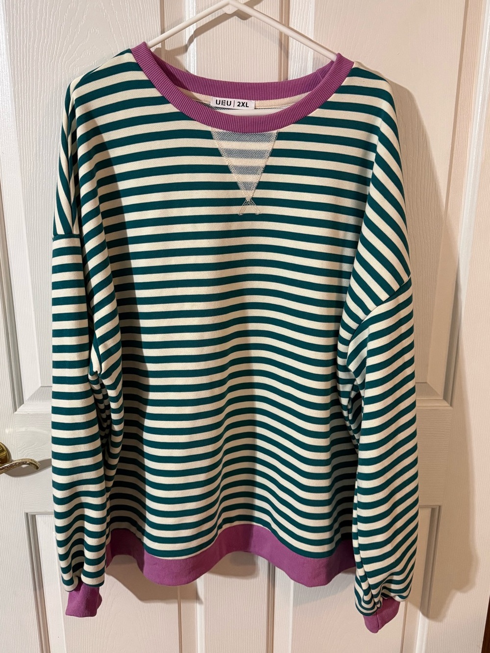 Oversized Striped Sweatshirt